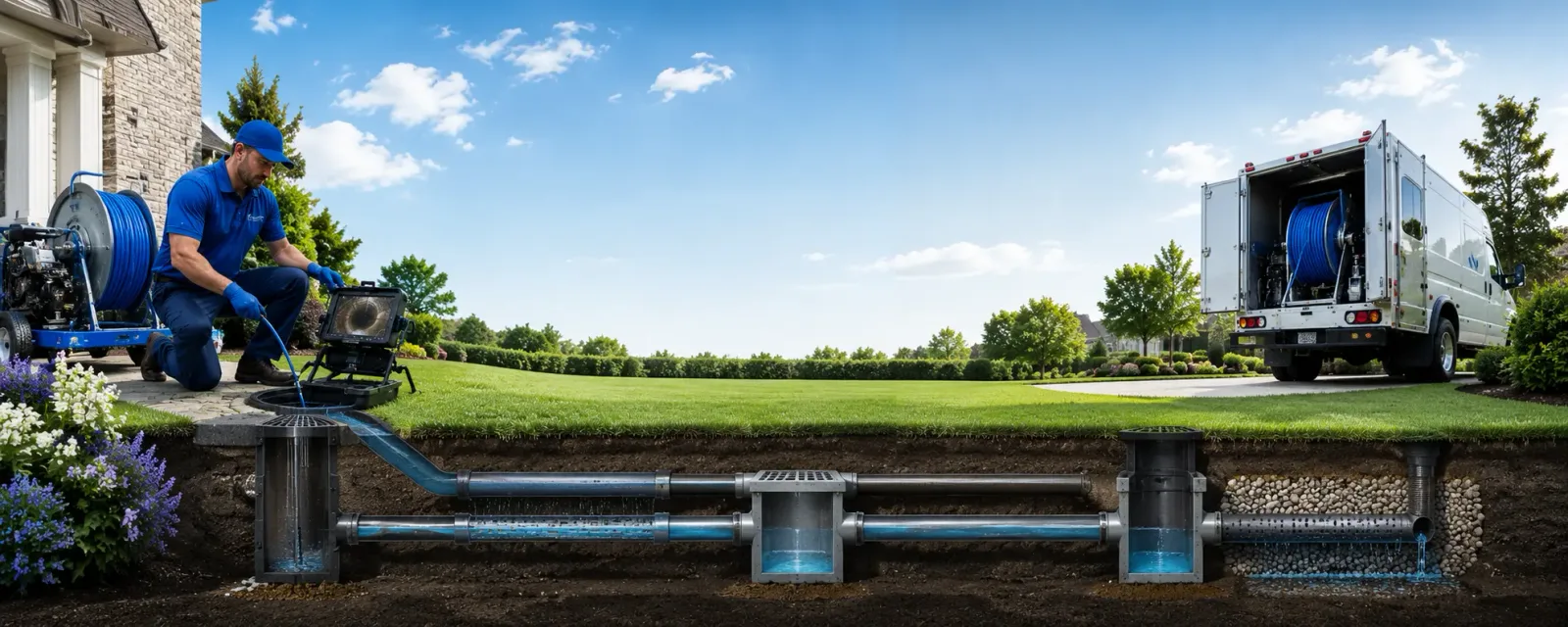 Outdoor drain cleaning information for Sheridan, IL